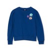 Lands' End Kids Puff Shoulder Crew Neck Sweatshirt - 2 of 2