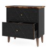 Resenkos File Cabinet, Filing Cabinet for Home Office, Wood File Cabinet, 2-Drawer Filing Cabinet Storage Cabinet,Black - 2 of 3