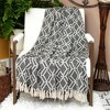 Parkland Collection,Kat Casual Gray 52" X 67" Woven Handloom Throw - 2 of 4