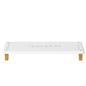 SpaceAid Countertop DryingNeat Instant Dry Sink Caddy Organizers(Bamboo Feet, White) - 1 of 1