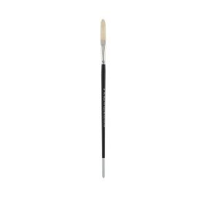 Creative Mark Pro Stroke Premium White Chungking Hog Bristle Artist Paint Brush - Long Filbert - Natural Bristle Brush w/ Great Control Suitable for - 1 of 4