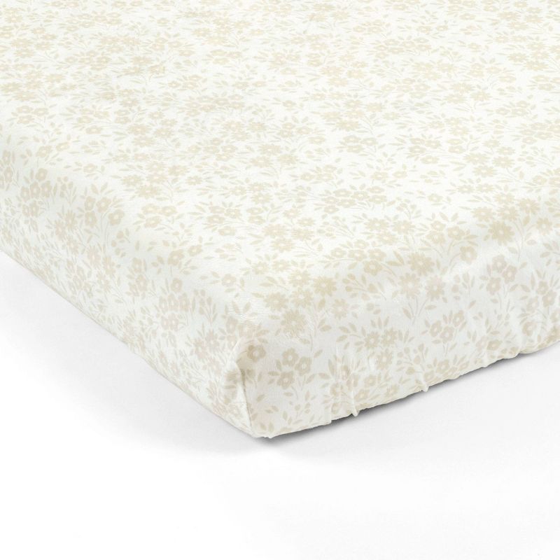 Lush Décor Soft & Plush Fitted Crib Sheet Garden Of Flowers, 1 of 5