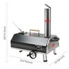 CuisinSmart Pizza Oven Portable 12" Outdoor Wood Fired Pizza Oven with Built-in Thermometer Stainless Steel Pizza Stove for Outside Camping Picnics - 2 of 4