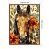 Amanti Art Horse in Flowers by Justyna Jaszke Framed Canvas Wall Art - 3 of 4