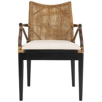 Gianni Arm Chair - Brown/Black - Safavieh.