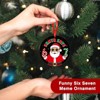 Santa Says 67 Christmas Ornament 2025 - Funny Six Seven Meme 67 Ornament, Santa Ornaments - 3 of 4