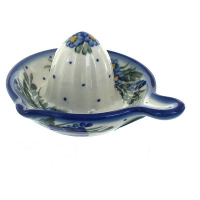 Blue Rose Polish Pottery Hyacinth Lemon Squeezer