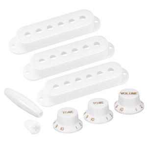 Unique Bargains Single Coil Switch Tip Plastic Pick Up Cover Set - 1 of 4