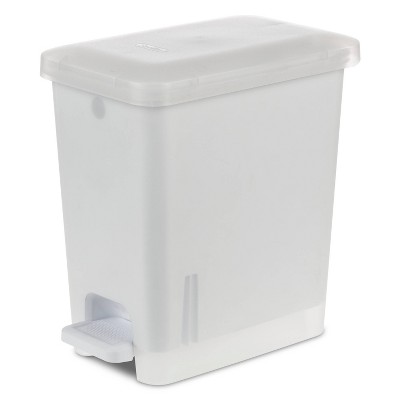 2.7gal Step Trash Can Clear - Room Essentials™