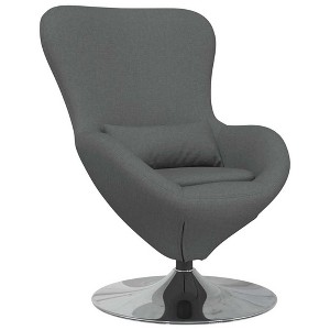 vidaXL Egg Chair Dark gray 63 x 73 x 90 cm fabric - 1 of 4