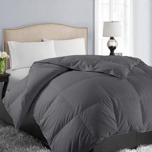 Inhand Down Feather Fiber Comforter - All Season Luxury Duvet Insert, Warm Fluffy Comforter with Premium Polyester Cover - 1 of 1