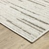 Captiv8e Designs Tiana Industrial Distressed Lines Ivory/Brown Rug - 3 of 4