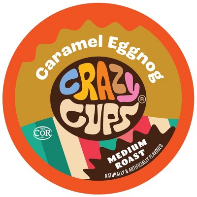 Crazy Cups Caramel Eggnog Flavored Coffee Pods