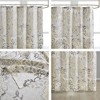 PAGED 72x72 Inch Cotton Printed Shower Curtain with 12 Button Holes,Shabby Chic Style Shower Curtains for Bathroom - 4 of 4