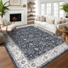 COZONY Floral Vintage Area Rug, Machine Washable Non-Slip Carpet for Living Room and Bedroom - 2 of 4