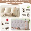 Luxury Bed Frame Queen Size,Upholstered Headboard Velvet,Queen Size Luxury Velvet Upholstered Bed With Oversized Padded Backrest -Cuddlewood - 4 of 4