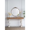 VYNXARIA 30" x 32" Round Gold Mirror, Metal Frame Wall Mounted Mirror,Decorative Wall Mirror for Bathroom Living Room - 4 of 4