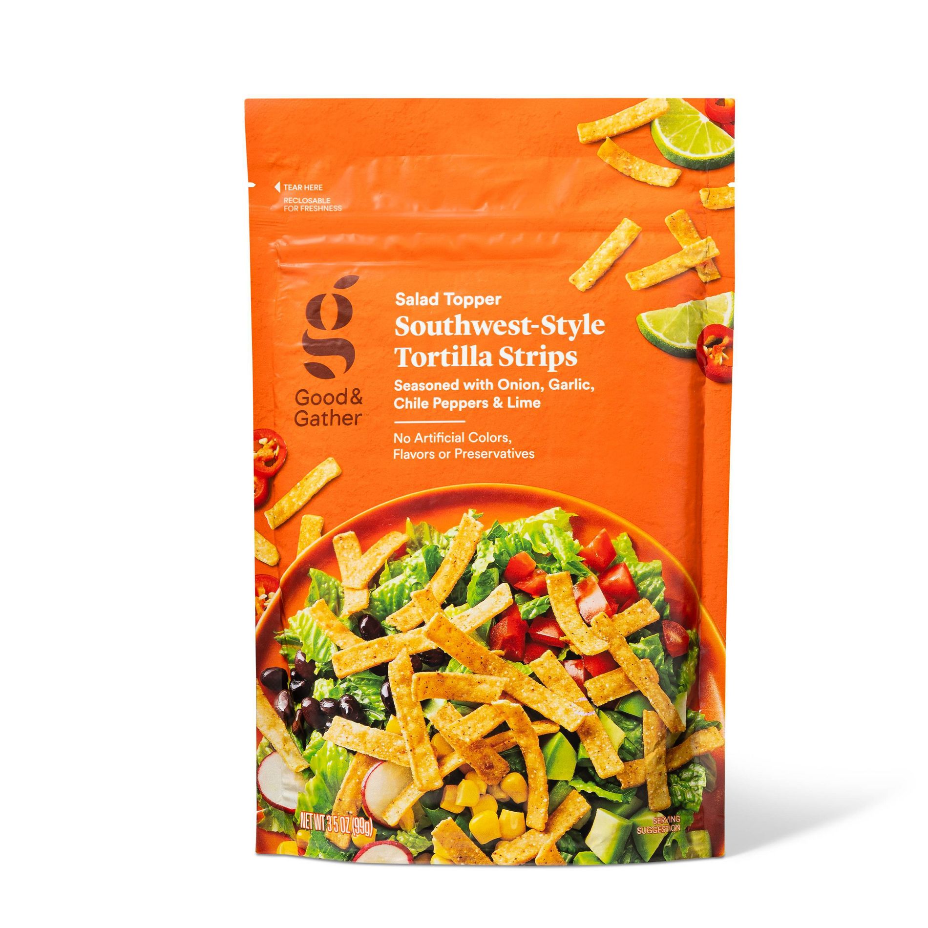 Santa Fe Tortilla Strips Salad Topper - 3.5oz - Good & Gather™