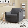 360 Degree Swivel Armchair Cotton linen skin-friendly fabric Ergonomic design - 2 of 4