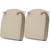 Aoodor Outdoor Chair Cushion  W20''xD19'' Soft and Fade-resistant Polyester,  Two Sets of  Ties for High Adaptability, Set of 2 - 3 of 4