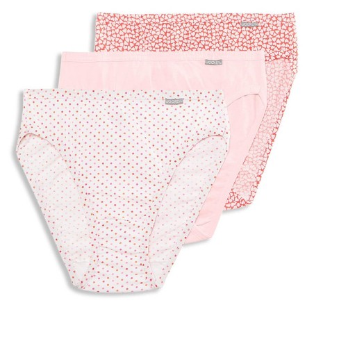 Jockey Womens Plus Size Elance French Cut 3 Pack Underwear Cuts 100% Cotton  9 Love Fest/pink Pearl/dainty Dot : Target
