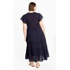 Women's Plus Size Marli Dress - navy | CITY CHIC - 3 of 4