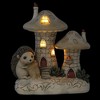 Jim Shore 8.0 Inch Holiday Wishes From Our Home To Yours Hedgehog Lighted Holly Figurines - 2 of 3