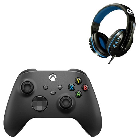 Microsoft Xbox Wireless Controllers For Xbox Console - Carbon Black With  Headset Manufacture Refurbished : Target