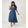Unique Vintage Women's Plus Puff Sleeve Midi Dress - 4 of 4