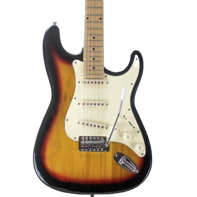 Sawtooth ES Series Electric Guitar, Sunburst with Vanilla Cream Pickguard