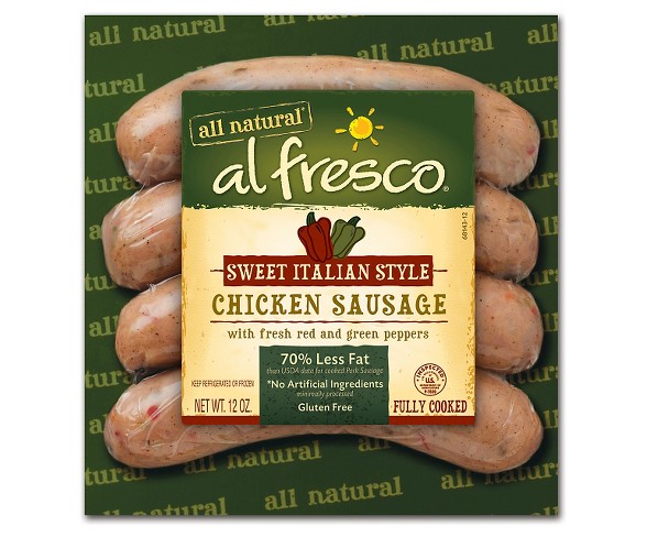 Al Fresco Sweet Italian Style Chicken Sausage - 4ct/12oz