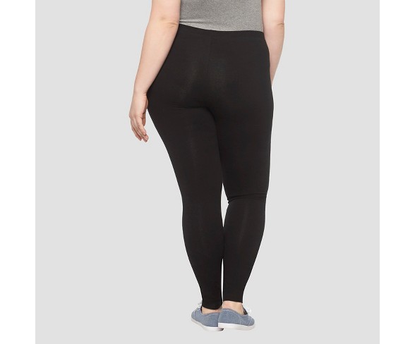 Women's Plus Size Leggings - Ava & Viv&#153; Black X