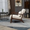 GDFStudio Bonny Modern Upholstered Accent Chair with Wooden Frame - 4 of 4