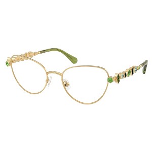 Swarovski SK 1024 404G Womens Cat-Eye Eyeglasses Gold/Green 51mm - 1 of 3