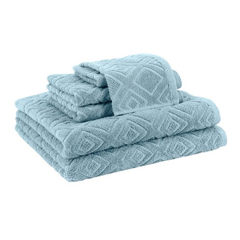 6pc Larue Turkish Cotton Bath Towel Set Green - Makroteks : Target