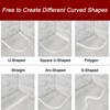 Unique Bargains Flexible Quarter Round Molding Silicone Peel and Stick Trim Self Adhesive Shower Water Barrier - 4 of 4