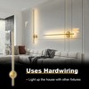 POWLIG LED Dimmable Aluminum Wall Sconce with 350 Degree Rotation (Set of 2) - 4 of 4
