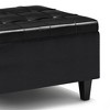 Harrison - Small Coffee Table Storage Ottoman - Midnight Black - 4 of 4