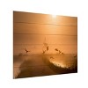 Trademark Fine Art Harm Klaverdijk Sunrise Bird Flight Wood Slat Art - 2 of 4