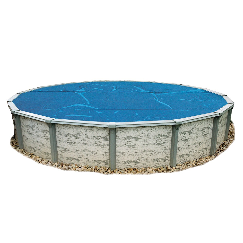 Swim Time 21 ft. Round 8-mil Solar Blanket for Above Ground Pools - Blue