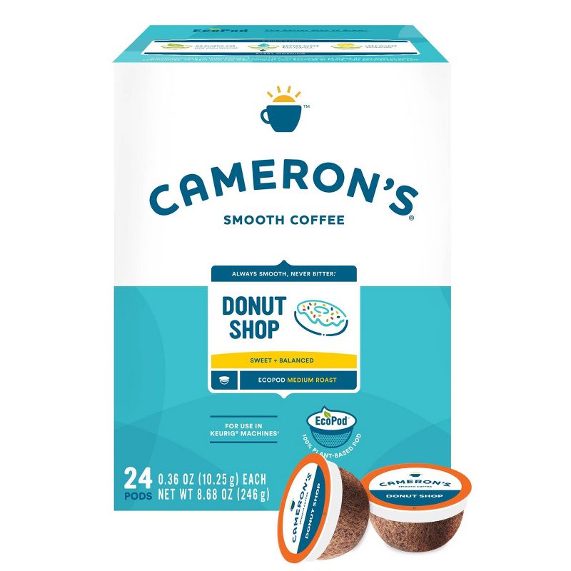Cameron&#39;s Coffee Donut Shop Medium Roast Coffee Pods - 24ct, 3 of 6