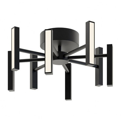 AFX Indra 7 - Light Semi-Flush Mount in  Black