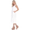 Women's Scoop Neck Tiered Midi Dress - White Mark - 2 of 3