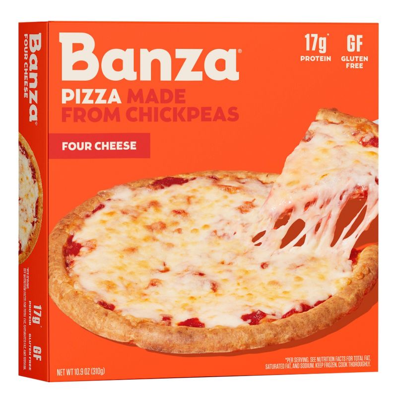Banza Chickpea Gluten Free Protein Cheese Frozen Pizza - 10.9oz, 1 of 15