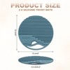 Unique Bargains Round Heat Resistant Non-Slip Silicone Trivet Mat for Pots Coasters 2 Pcs - 2 of 3