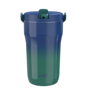 Zak Designs 14 fl oz Double Walled Stainless Steel Sutton Grip Insulated Tumbler - 1 of 4