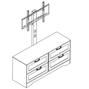 Coucheta TV Stand with Mount and Storage - 1 of 1