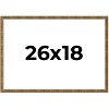 PosterPalooza | Textured Gold Picture Frame - UV Acrylic, Backing Board, Hanging Hardware Included - 3 of 4