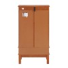 ?Vynxaria Lighted Glass Display Cabinet with Adjustable Shelves & Elegant Cherry Finish - 2 of 4
