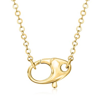 Ross-Simons 14kt Yellow Gold Oversized Lobster Clasp Necklace